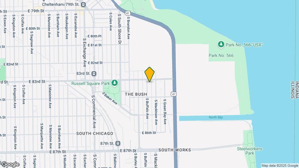 8317 S Buffalo Ave Map and Location Details