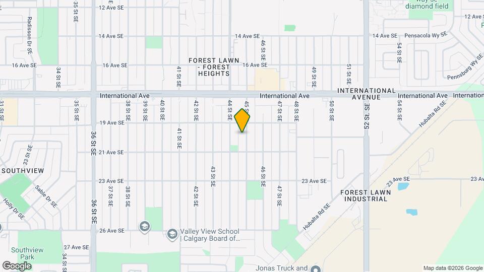 2019-2045 45 St SE Map and Location Details