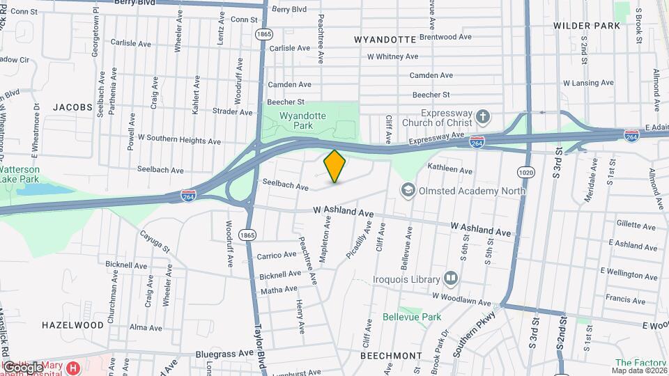 1038 Seelbach Ave Map and Location Details