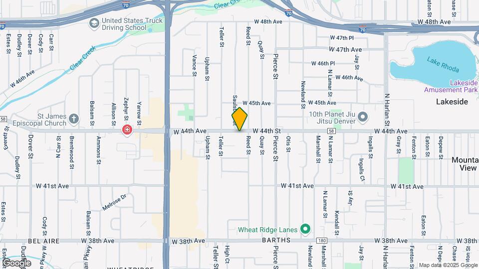 7020 W 44th Ave Map and Location Details