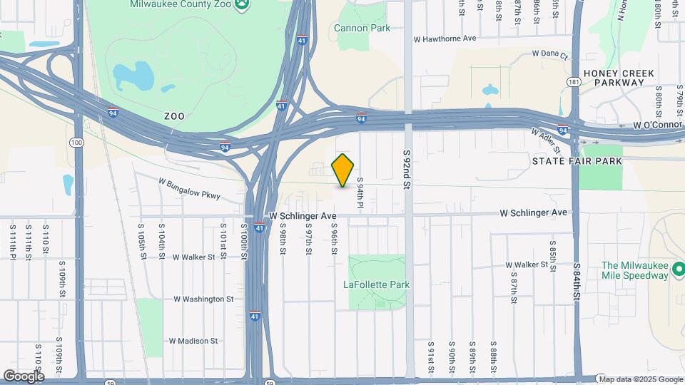 645 S 94th Pl Map and Location Details