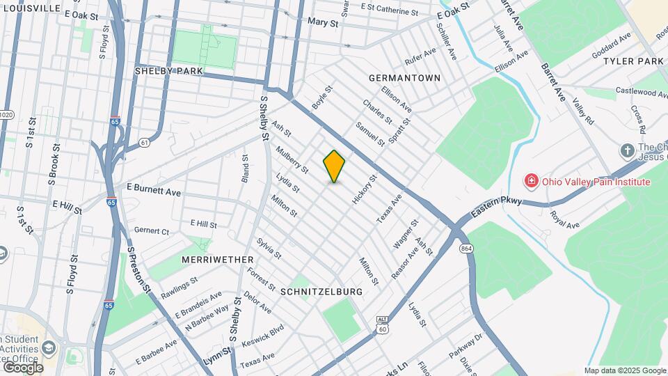 1007 Mulberry St Map and Location Details