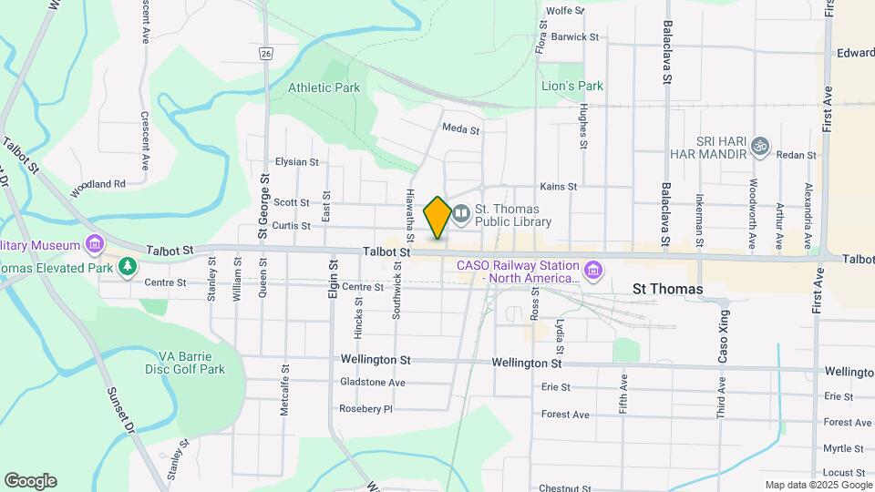 537 Talbot St Map and Location Details