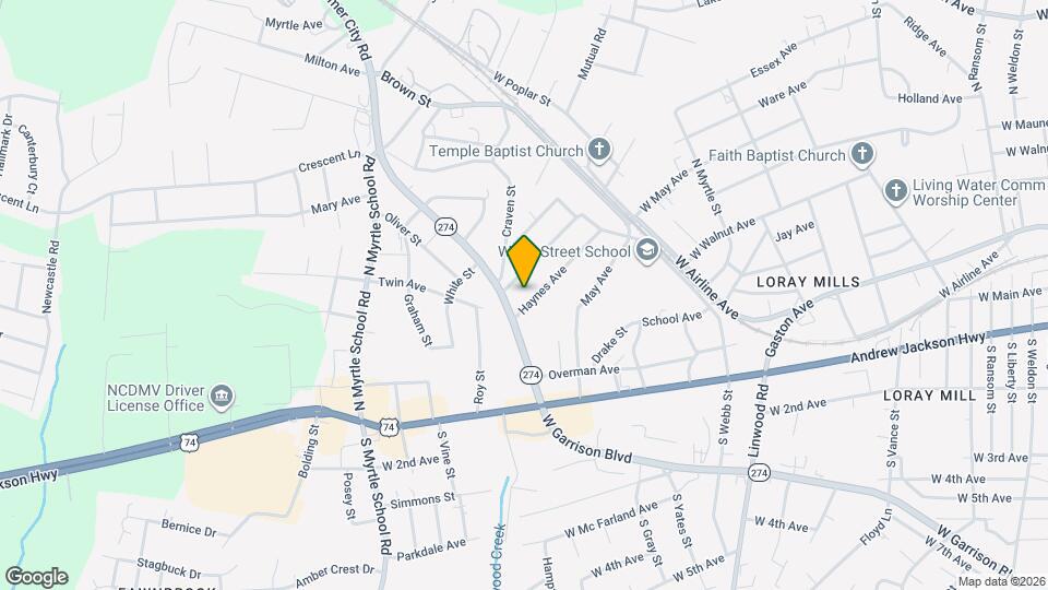 1848 Haynes Ave Map and Location Details