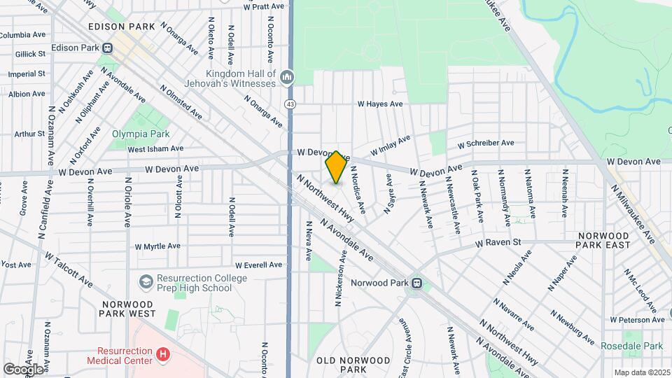6269 N Northwest Hwy, Unit 3 Map and Location Details