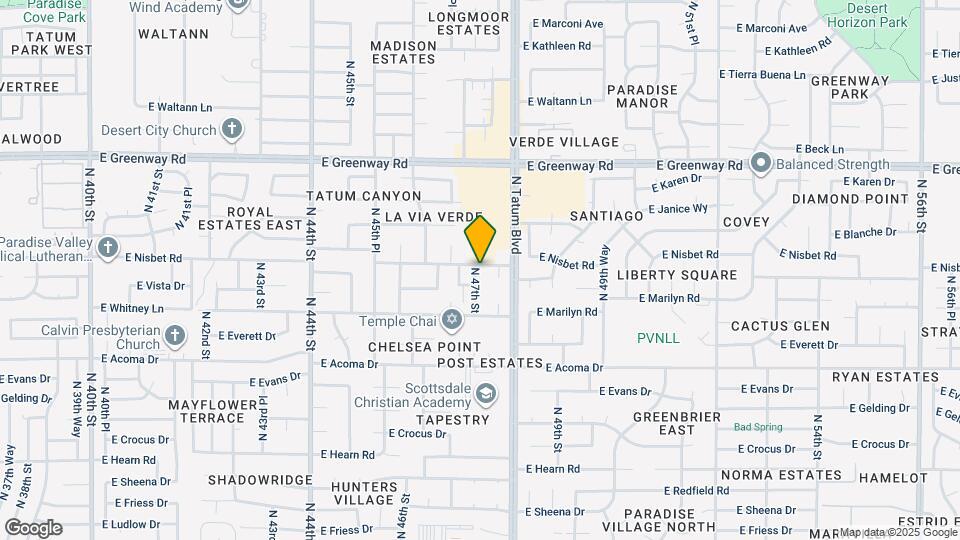 14855 N 47th St Map and Location Details