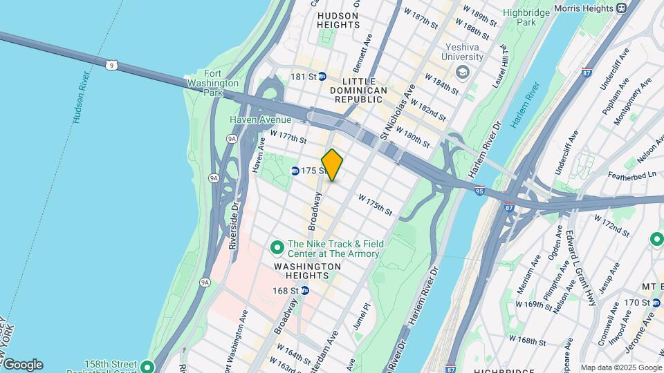 618-624 W 175th St Mapa y Detalles de la Ubicación