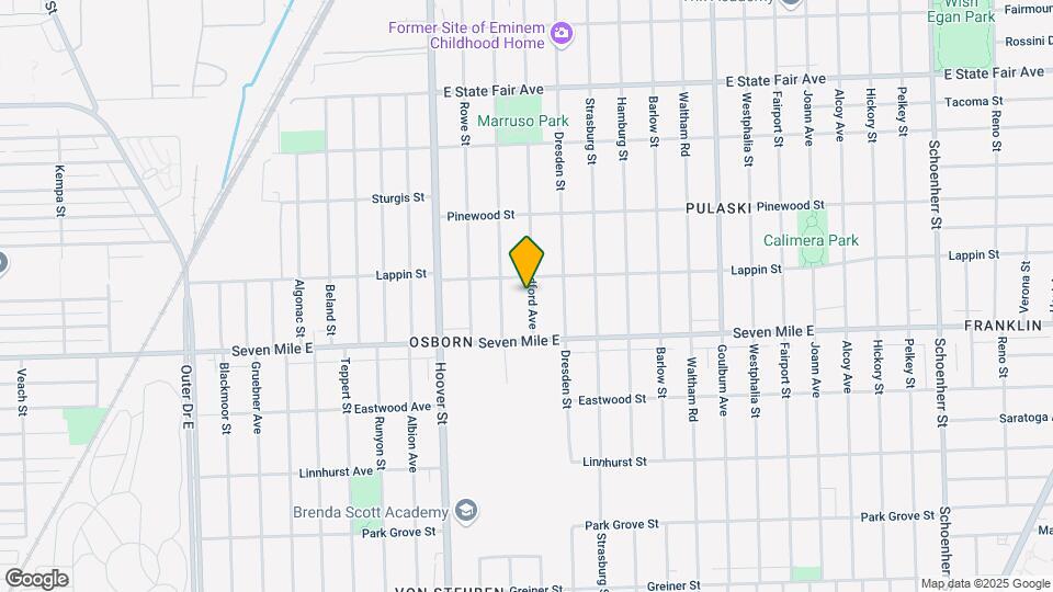 19185 Bradford Ave Map and Location Details