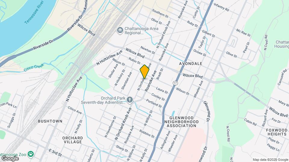 1200 N Orchard Knob Ave Mapa y Detalles de la Ubicación