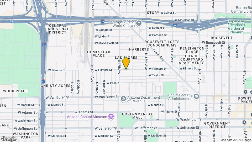 1625-1629 W Fillmore St Map and Location Details