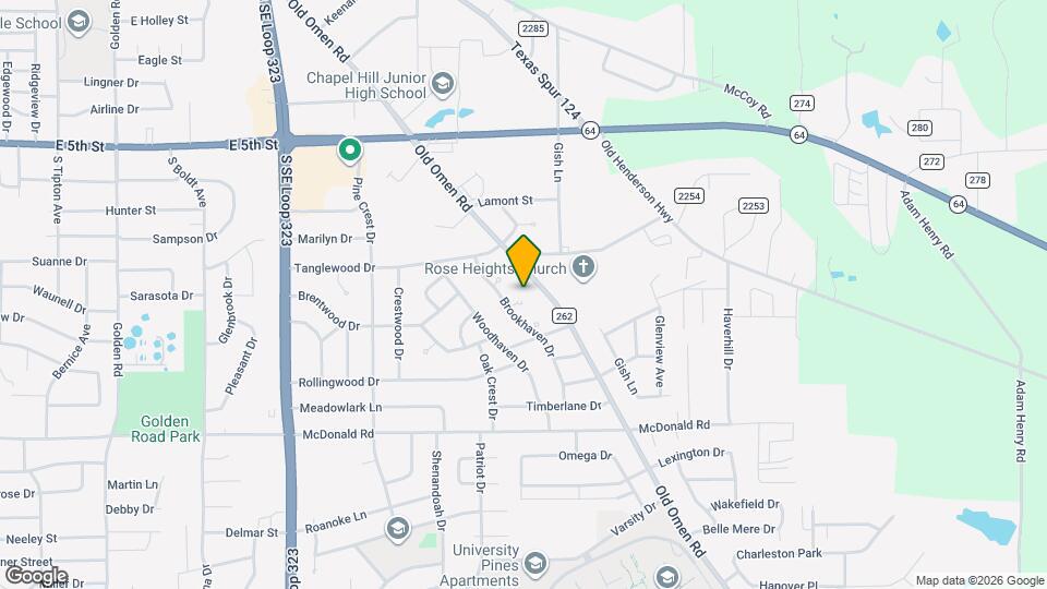 2110 Inwood Cir Map and Location Details