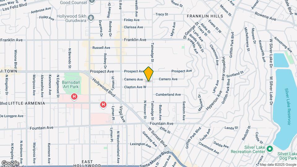 1610 N Hoover St Map and Location Details