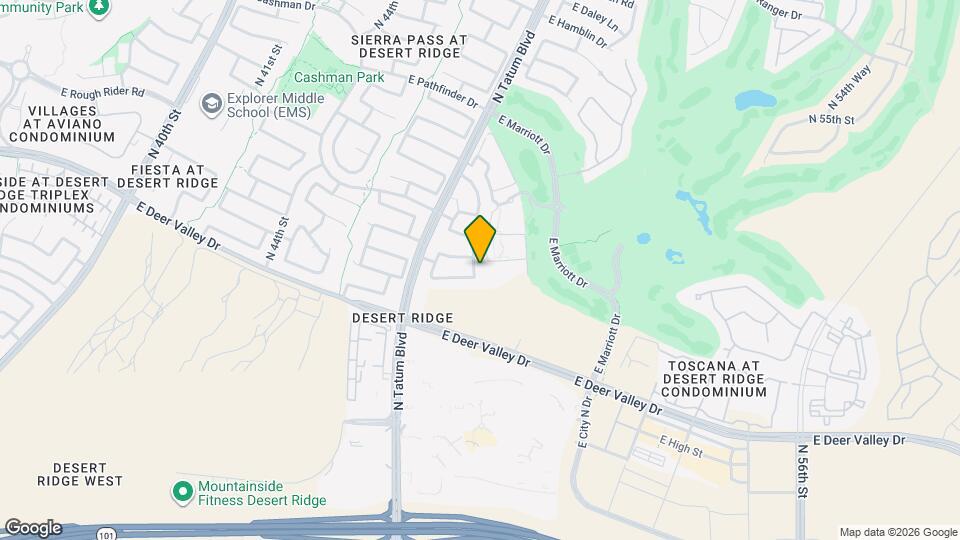 21611 N 48th Pl Map and Location Details