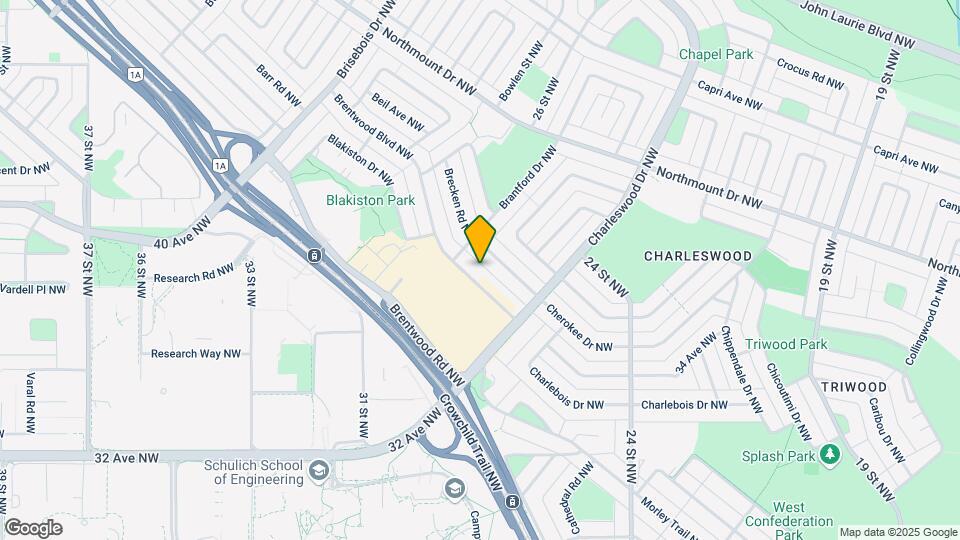 2736 Brentwood Blvd NW Map and Location Details