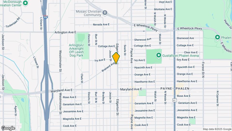 1303 Edgerton St Map and Location Details