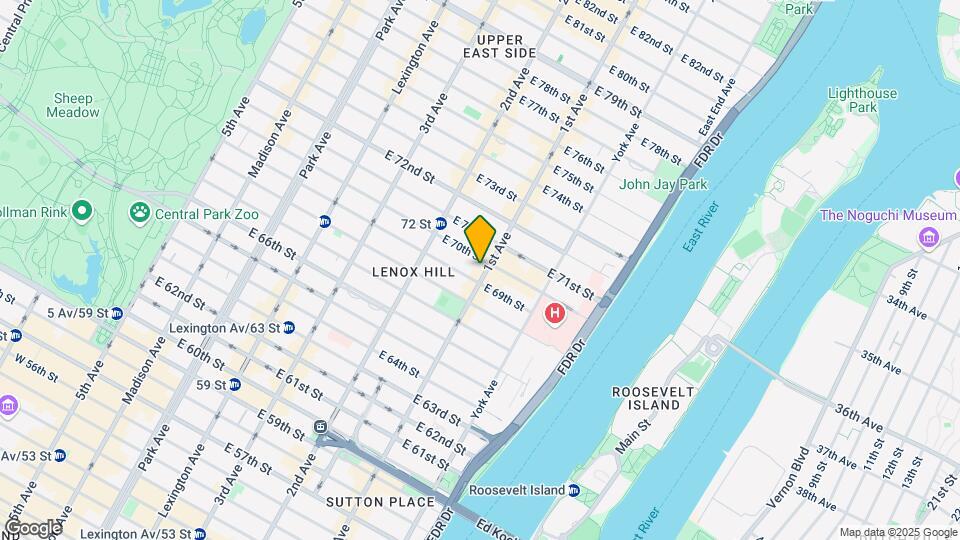 1293 1st Ave Mapa y Detalles de la Ubicación