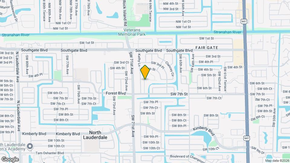 6904 SW 5th St Map and Location Details