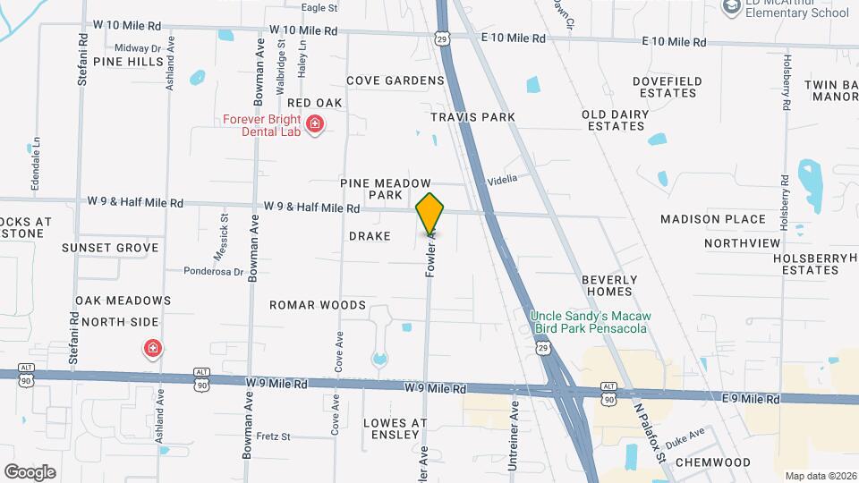 9819 Fowler Ave Map and Location Details