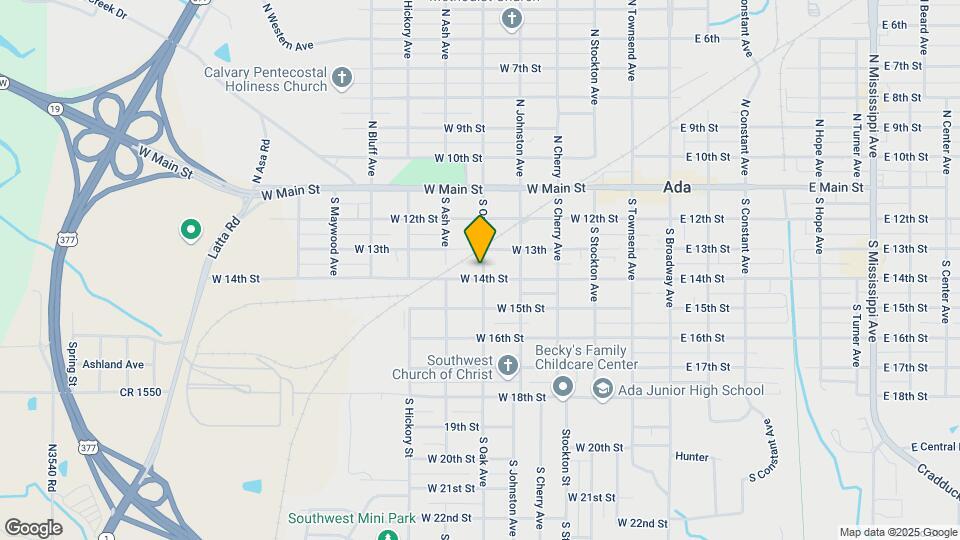 321 S Oak Ave Map and Location Details