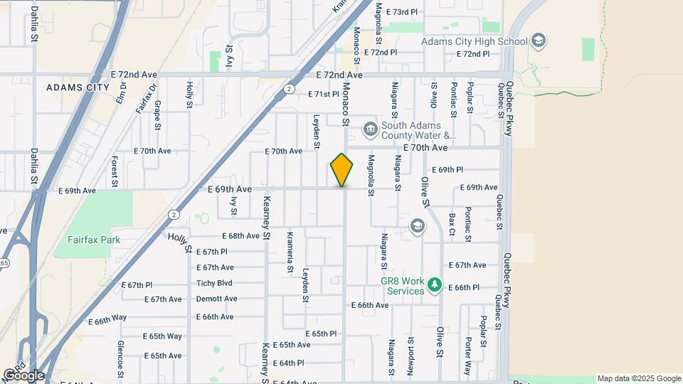 6895 Monaco St Map and Location Details