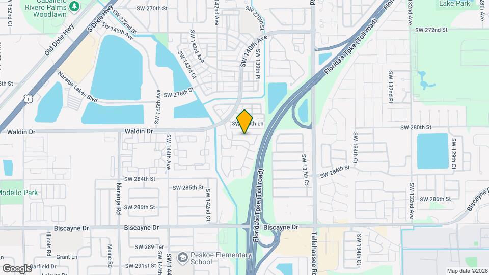 13990 SW 280th Terrace Map and Location Details