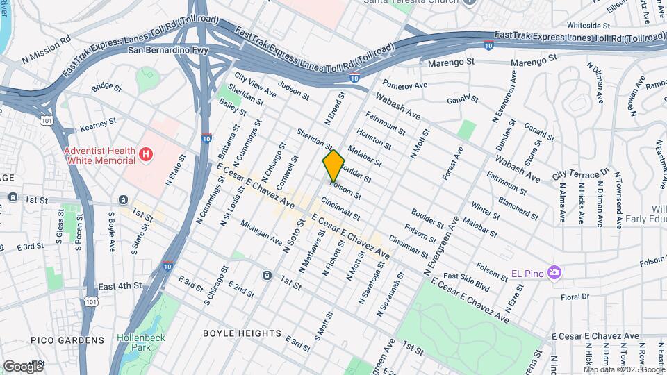 2418 Folsom St Mapa y Detalles de la Ubicación