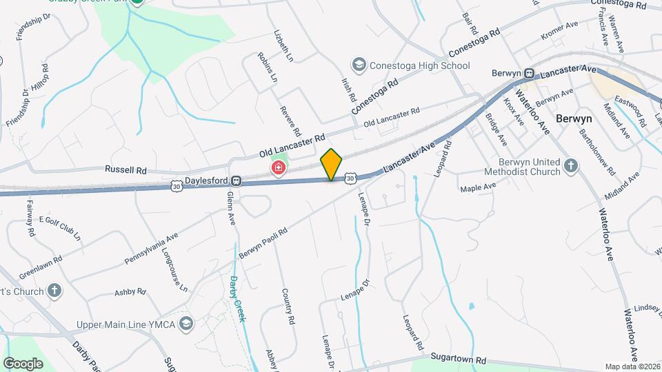 1224 Lancaster Ave Map and Location Details