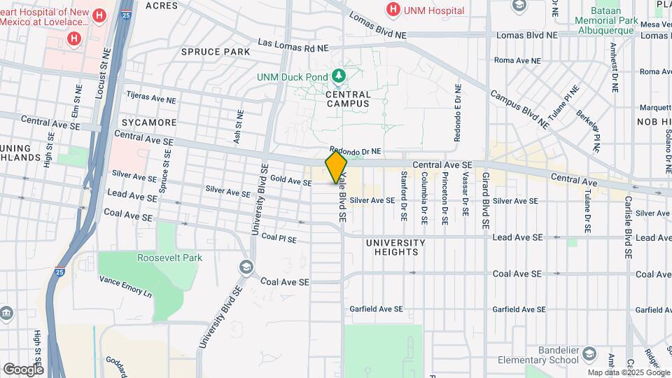 2132 & 2134 Gold Ave SE Mapa y Detalles de la Ubicación