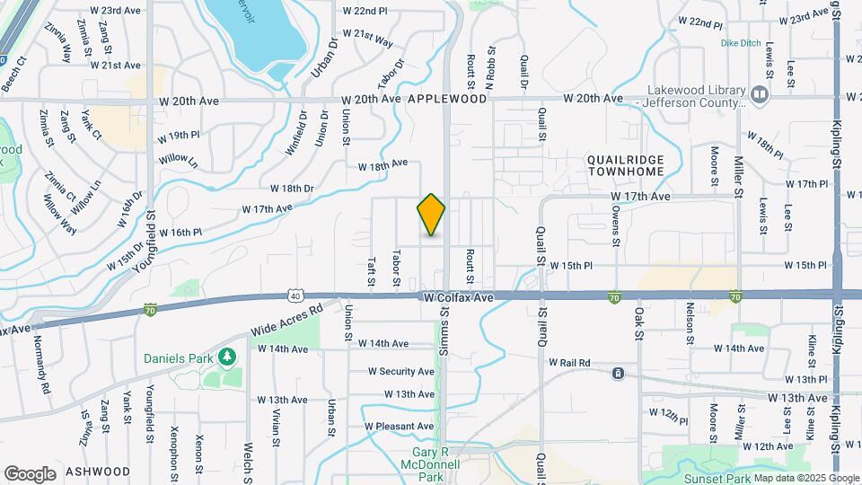 11655 W 16th Ave Map and Location Details