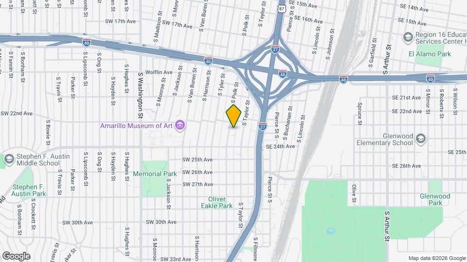 2211 S Polk St Map and Location Details