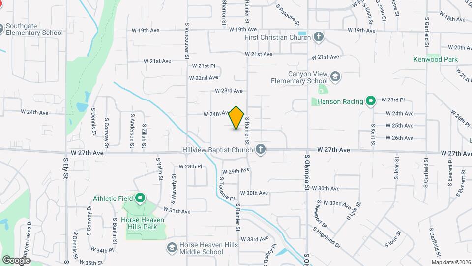 1843 W 25th Ct Map and Location Details