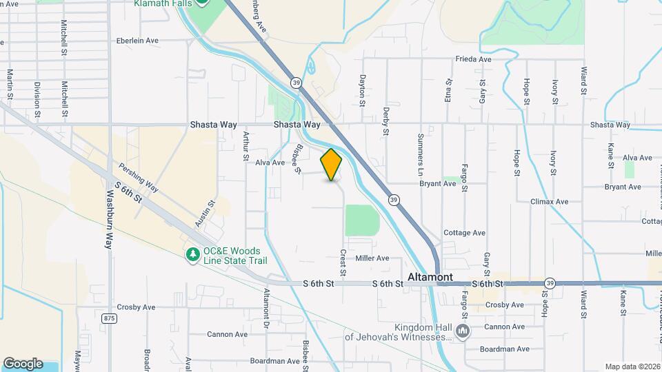 1934 Crest St Map and Location Details