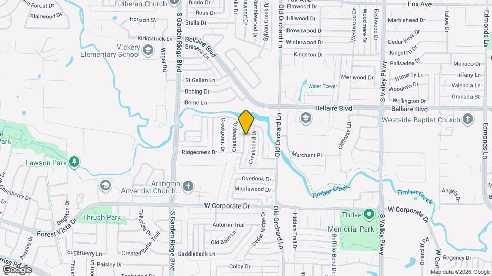 1709 Circle Creek Dr Map and Location Details