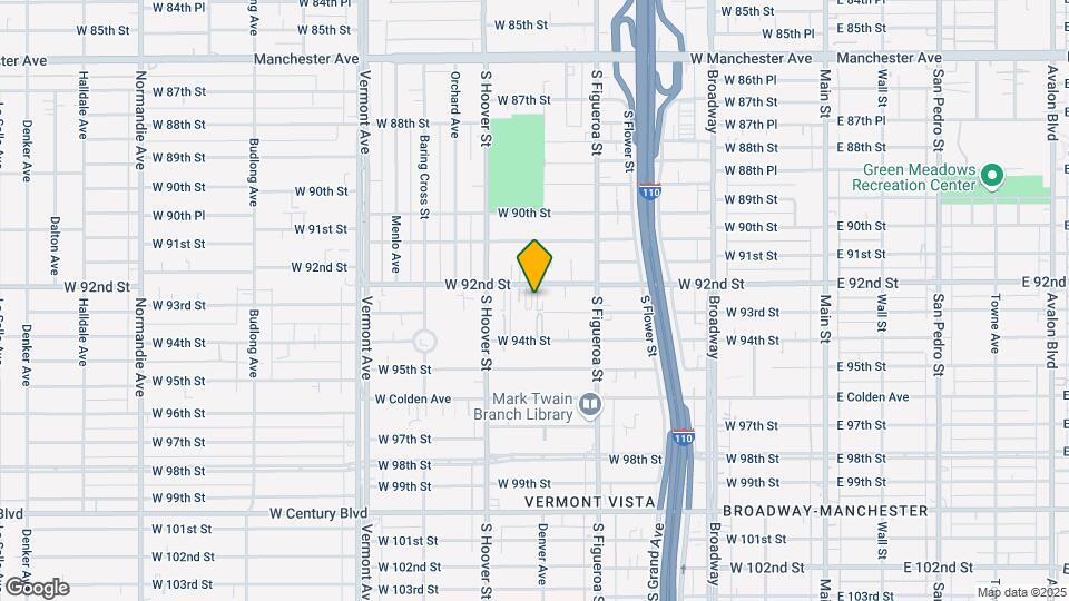 606 W 92nd St Map and Location Details