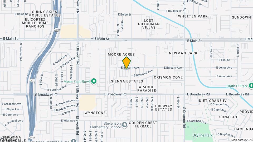 233 S Travis Map and Location Details