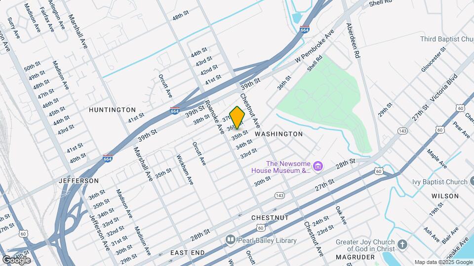 1121 35th St Map and Location Details