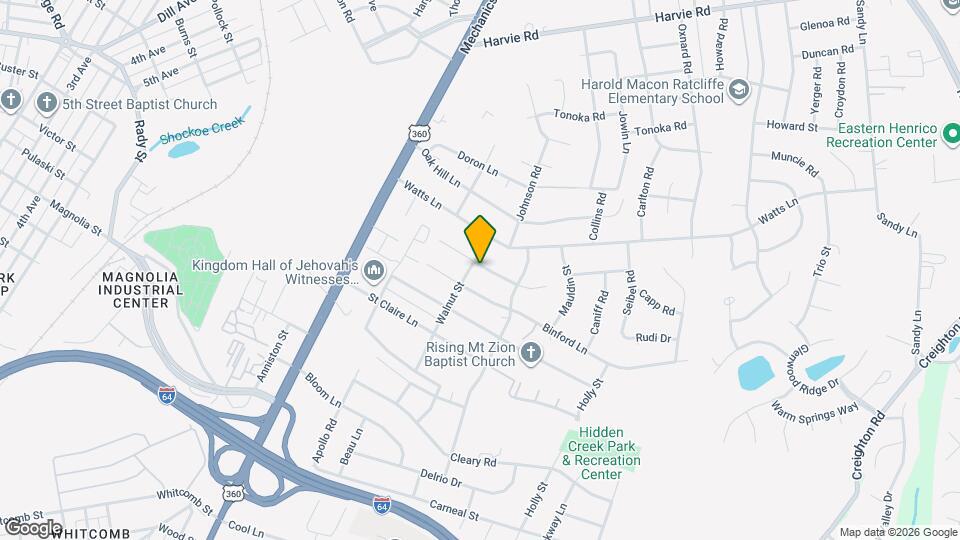 1903 Hobson Ln Map and Location Details