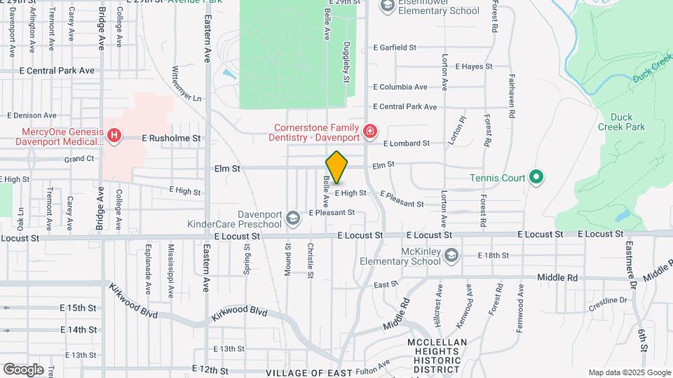 2318 E High St Map and Location Details