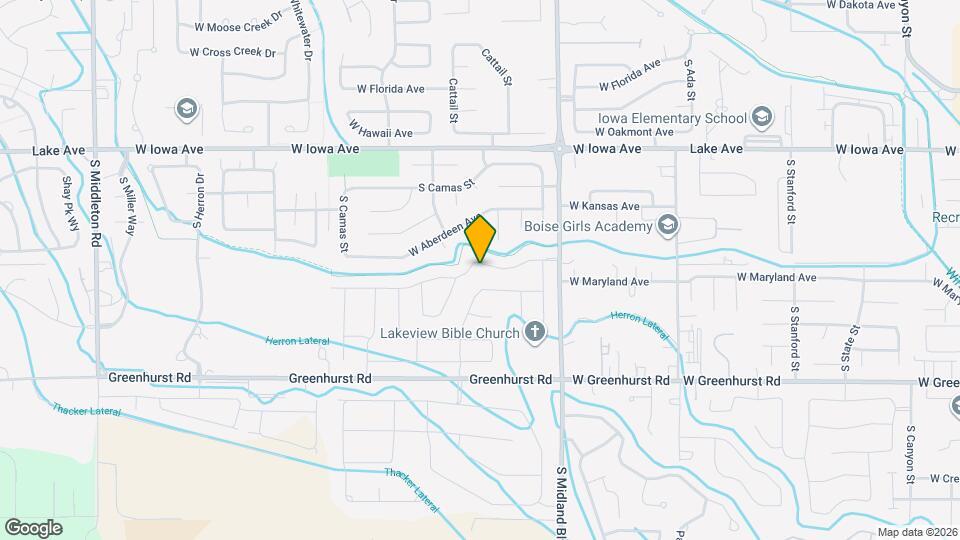 1307 W Belknap Dr. Map and Location Details