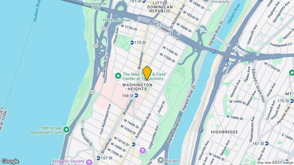 555 W 170th St Map and Location Details