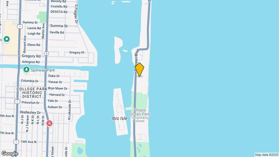 2100 S Ocean Blvd Mapa y Detalles de la Ubicación