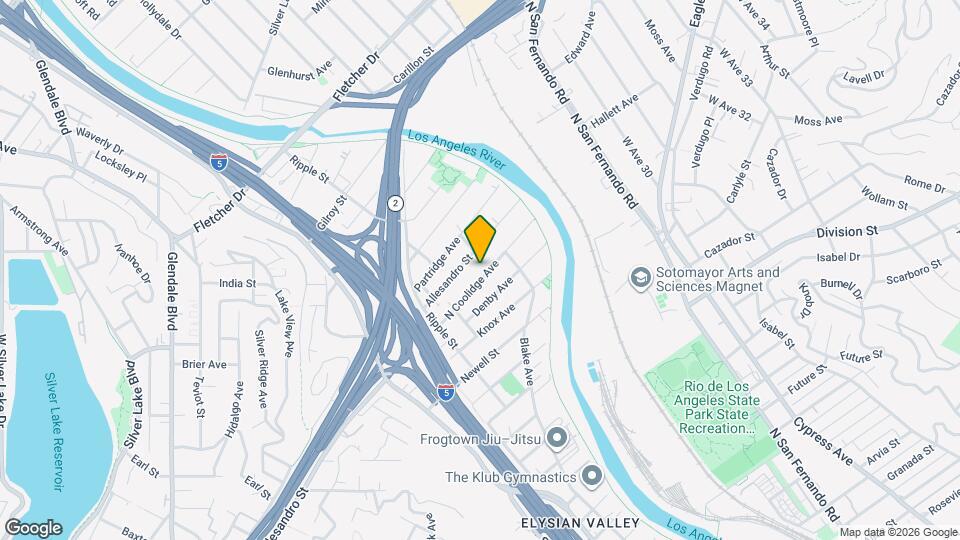 2917 N Coolidge Ave Map and Location Details