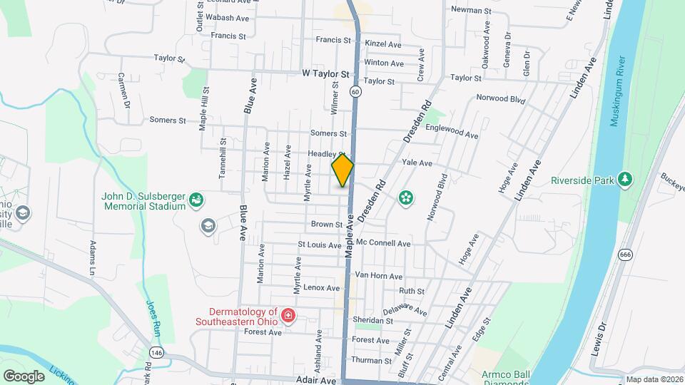 1921 Maple Ave Map and Location Details