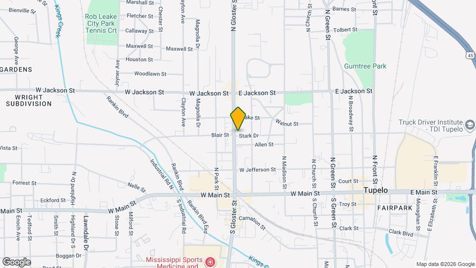 402 N Gloster St Mapa y Detalles de la Ubicación