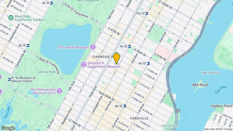 136 E 92nd St Map and Location Details