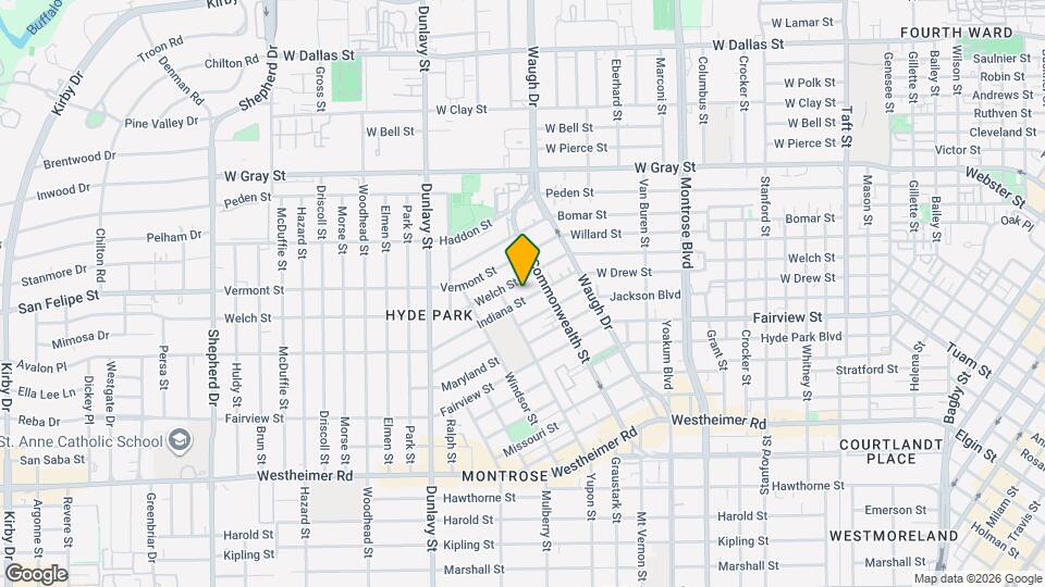 1518 Indiana St Map and Location Details
