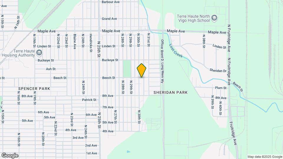 1725 N 30th St Map and Location Details