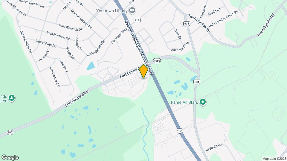 Yorktown Arch Mapa y Detalles de la Ubicación
