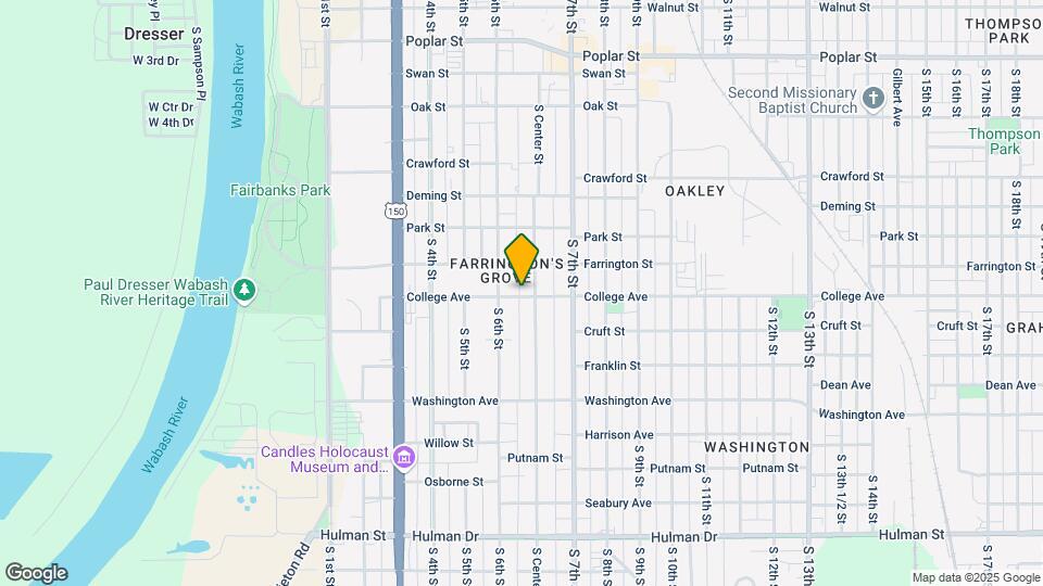 620 College Ave Map and Location Details