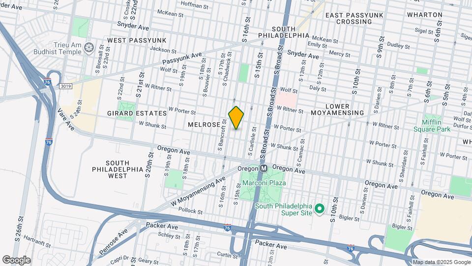 2541 S Mole St Map and Location Details